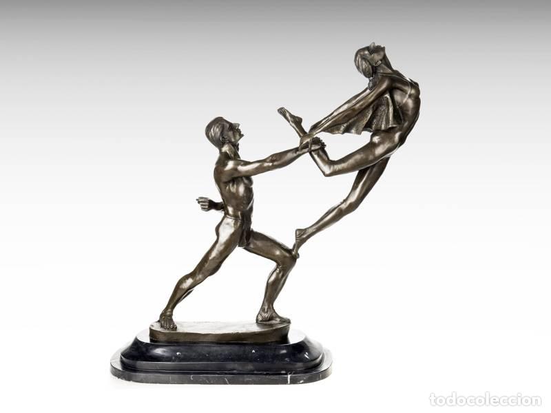 Art: Escultura de bronce - Pareja bailando (1292)