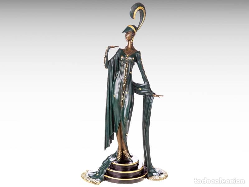 Arte: Escultura de bronce - Dama - Art D&eacute;co (1283)