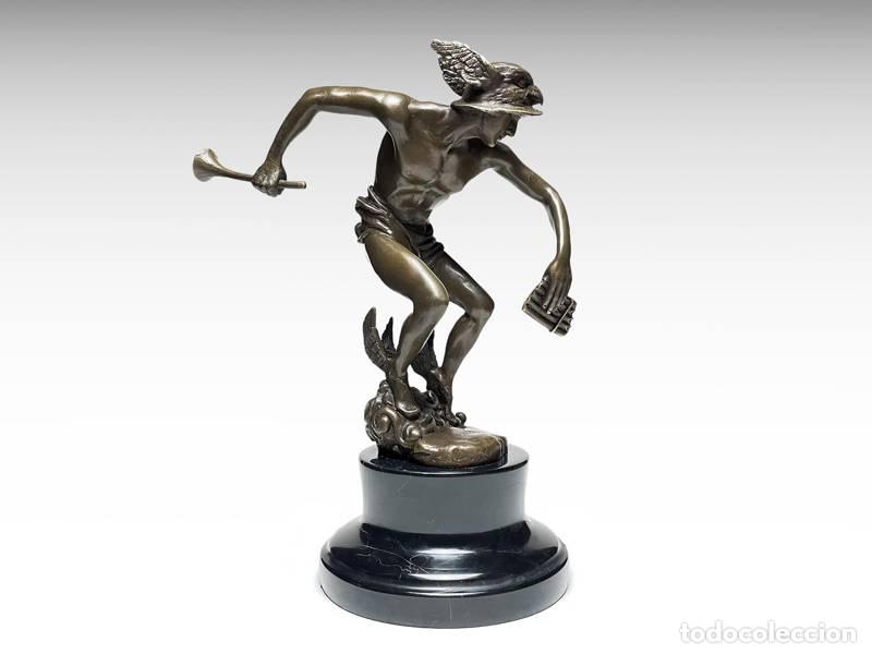 Arte: Escultura de bronce - Hermes - Art D&eacute;co (1223)