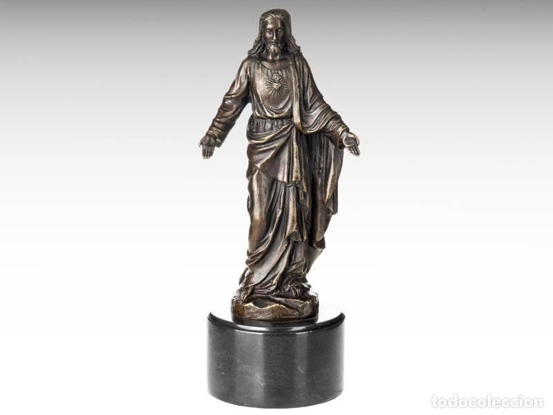 Kunst: Escultura de bronce - Jesucristo (1120)