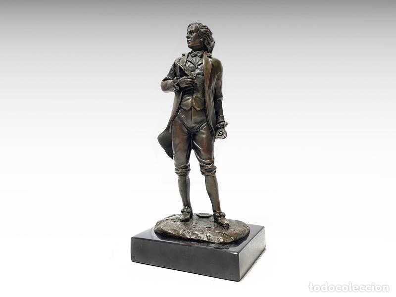Kunst: Escultura de bronce - Mozart (1088)
