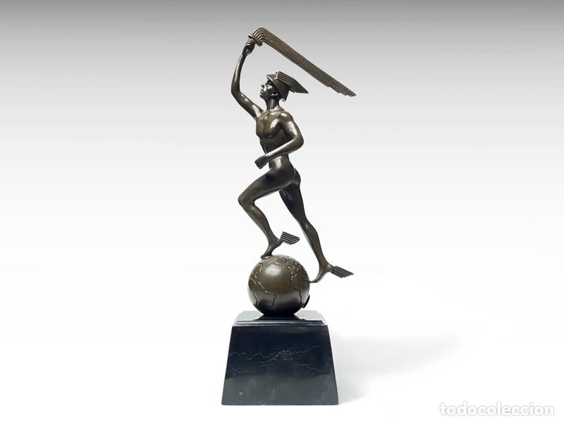Kunst: Escultura de bronce - Hermes / Mercurio (1215)