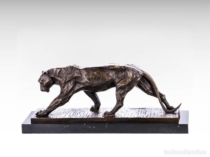 Kunst: Escultura de bronce - Pantera (1269)