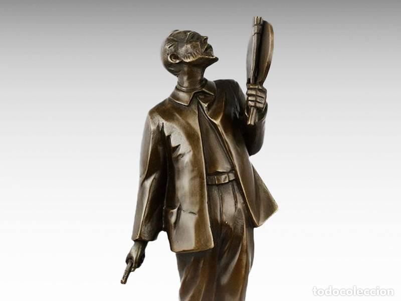 Art: Escultura de bronce - El pintor Vincent Van Gogh (1117)
