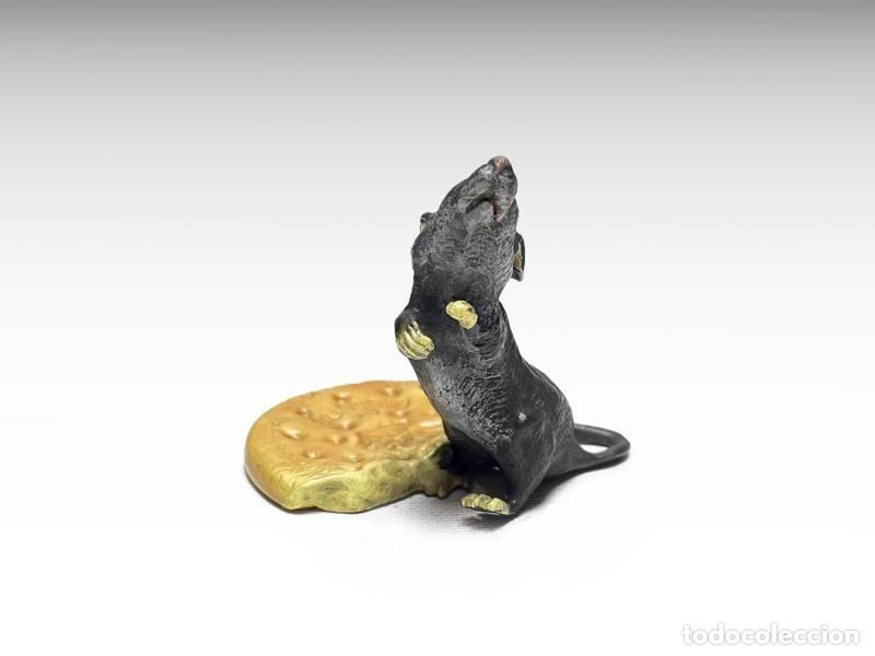 Arte: Escultura de bronce - Rata (1060)