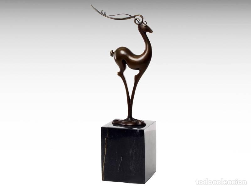 Kunst: Escultura de bronce - Reno (1139)