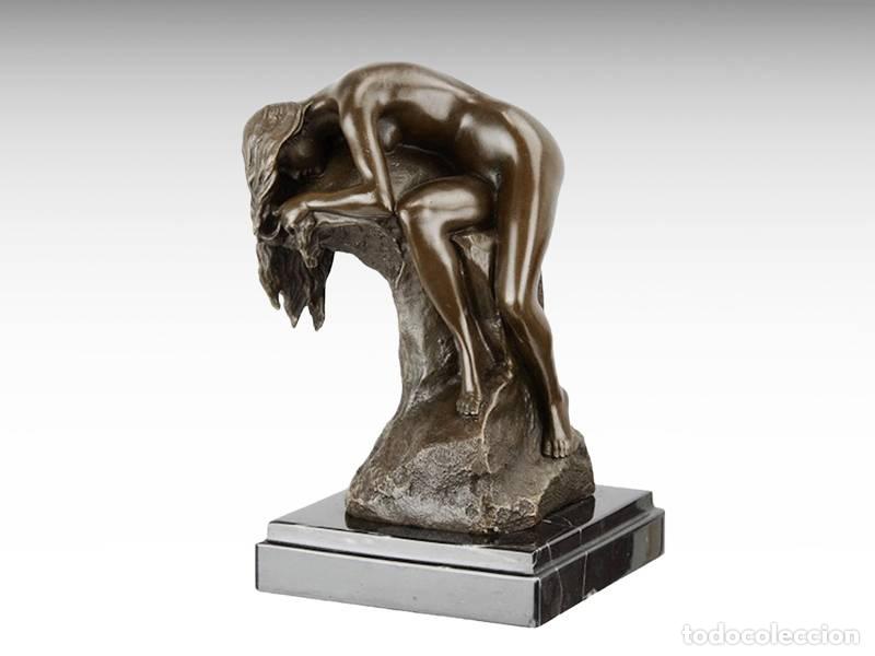 Kunst: Escultura de bronce - Ni&ntilde;a durmiendo (1132)