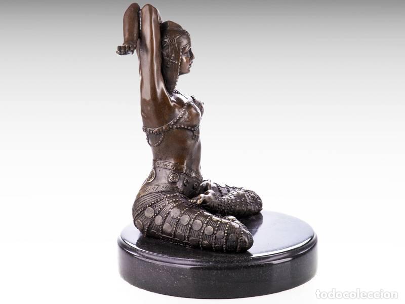Arte: Escultura de bronce - Shiva (dise&ntilde;o de D. Chiparus) - Art D&eacute;co (1245)