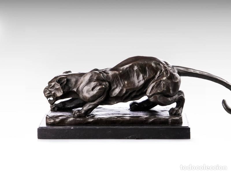 Art: Escultura de bronce - Pantera (1262)