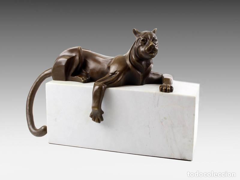 Arte: Escultura de bronce - Pantera (2085) - Foto 3