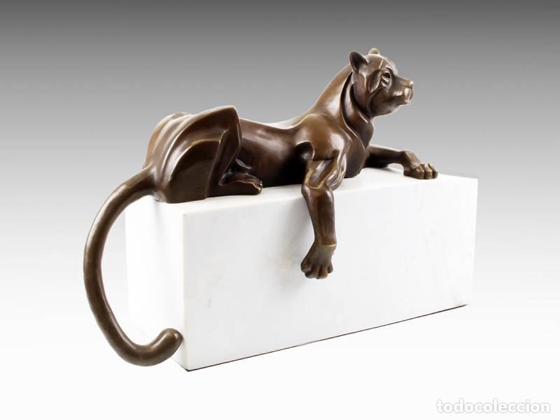 Kunst: Escultura de bronce - Pantera (2085)