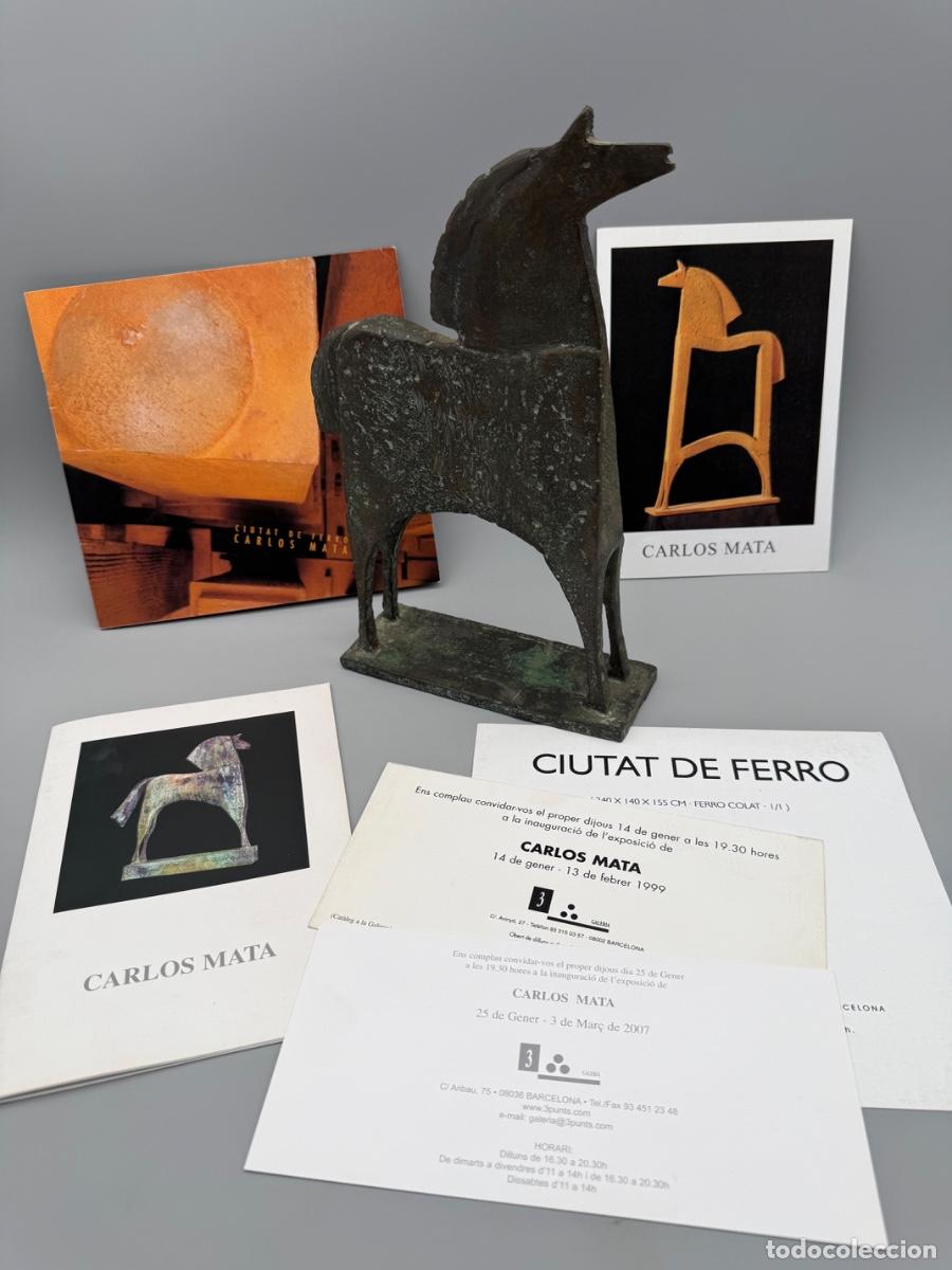 Arte: ESCULTURA EN BRONCE DE CABALLO FIRMADA Y NUMERDADA POR CARLOS MATA 1/1 - VARIOS CAT&Aacute;LOGOS
