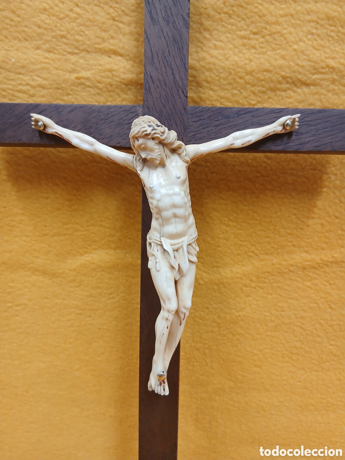 Arte: Cristo marfil. Antiguedad.
