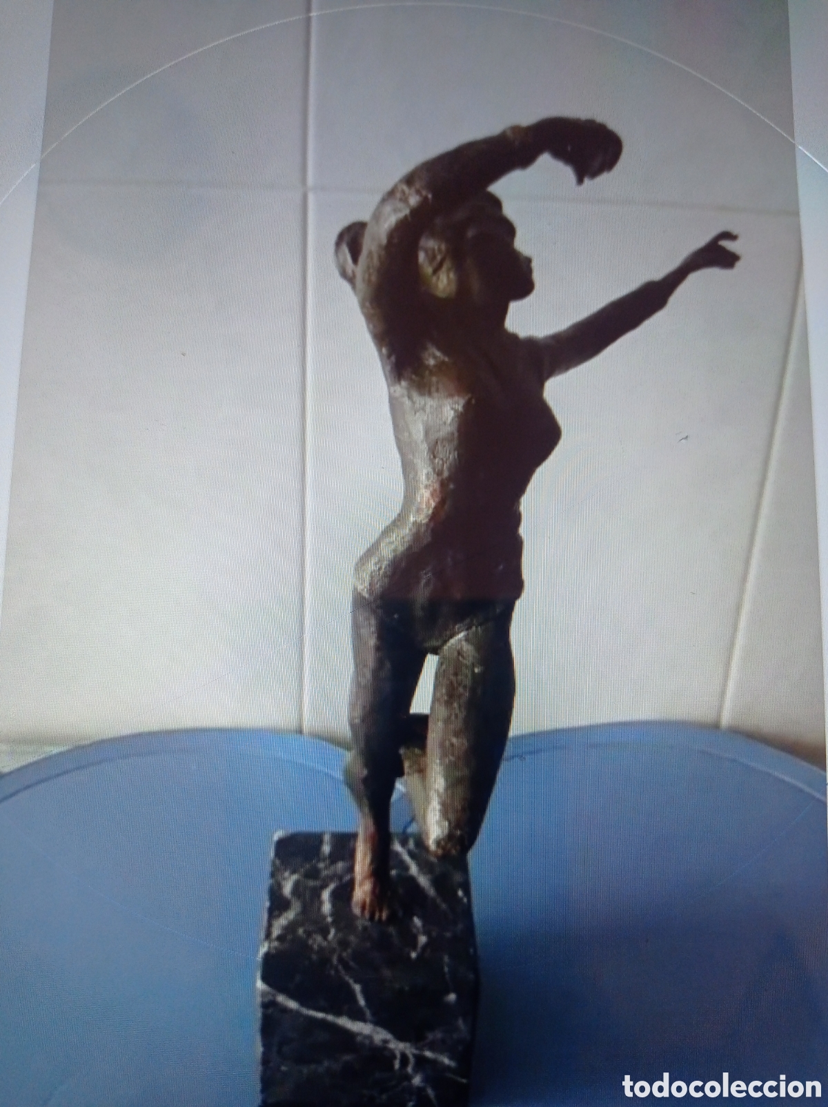 Arte: Escultura de gimnasta en bronce