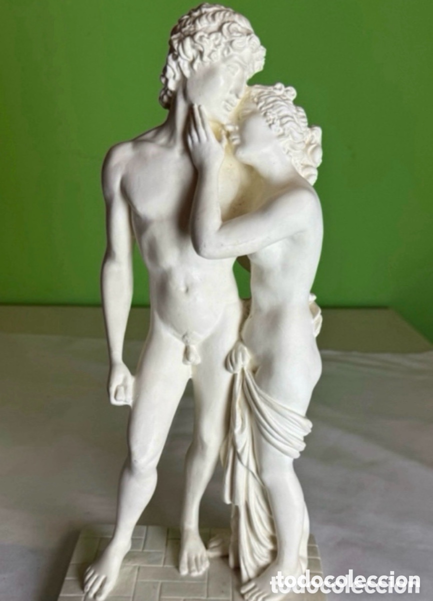 Art: Preciosa Estatua de Venus y Adonis (Antonio Canova). 35 cm.