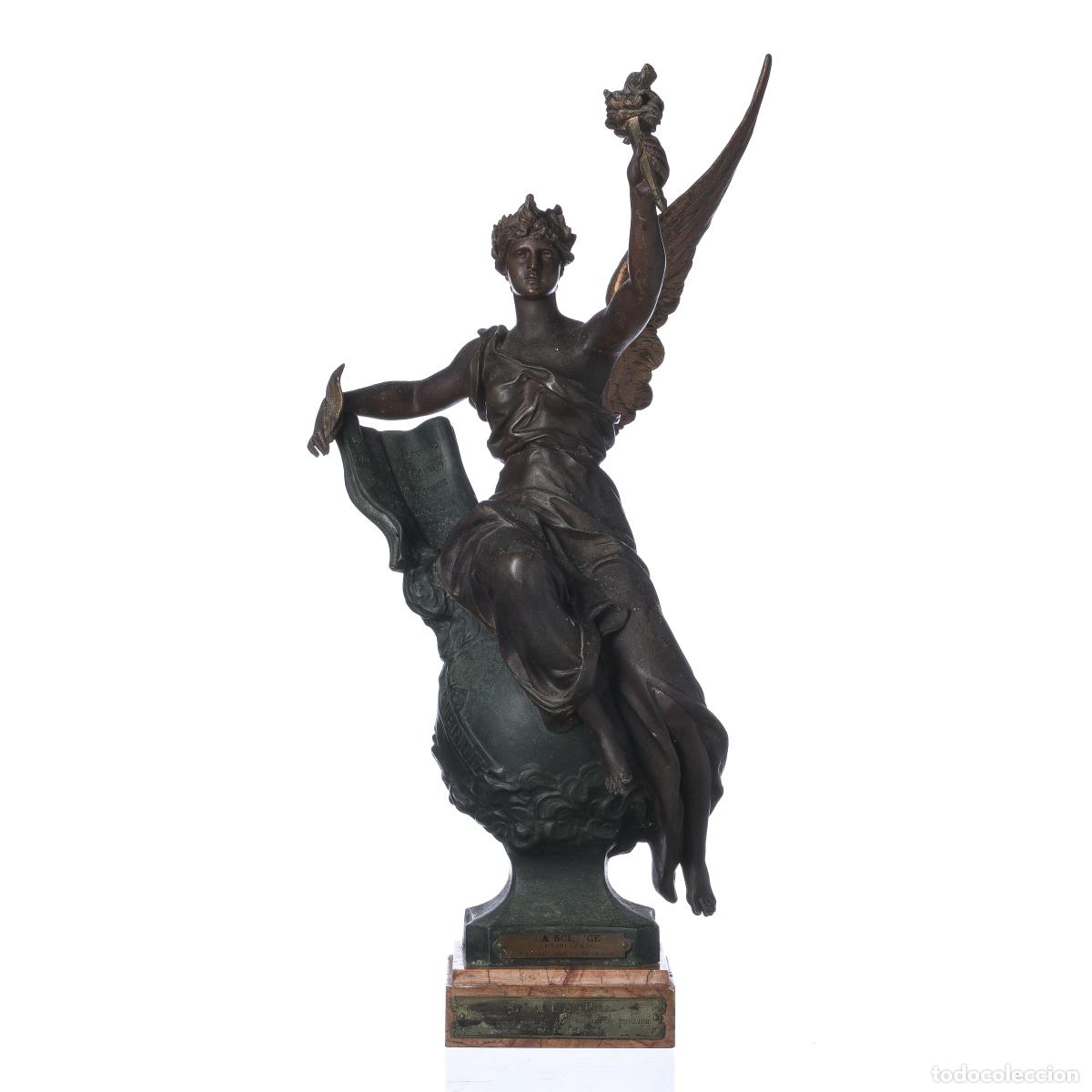 Arte: Escultura - La Science - Marcel D&eacute;but (firmado)
