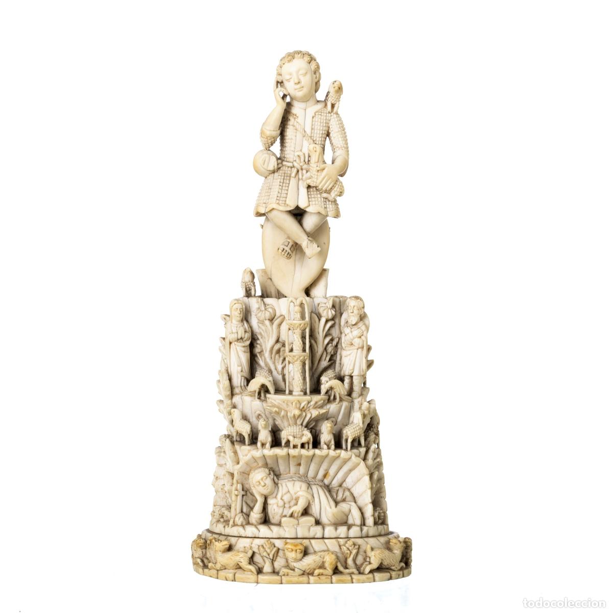 Art: Marfil - Ni&ntilde;o Jes&uacute;s, Buen Pastor, Indoportugu&eacute;s - Siglo XVII