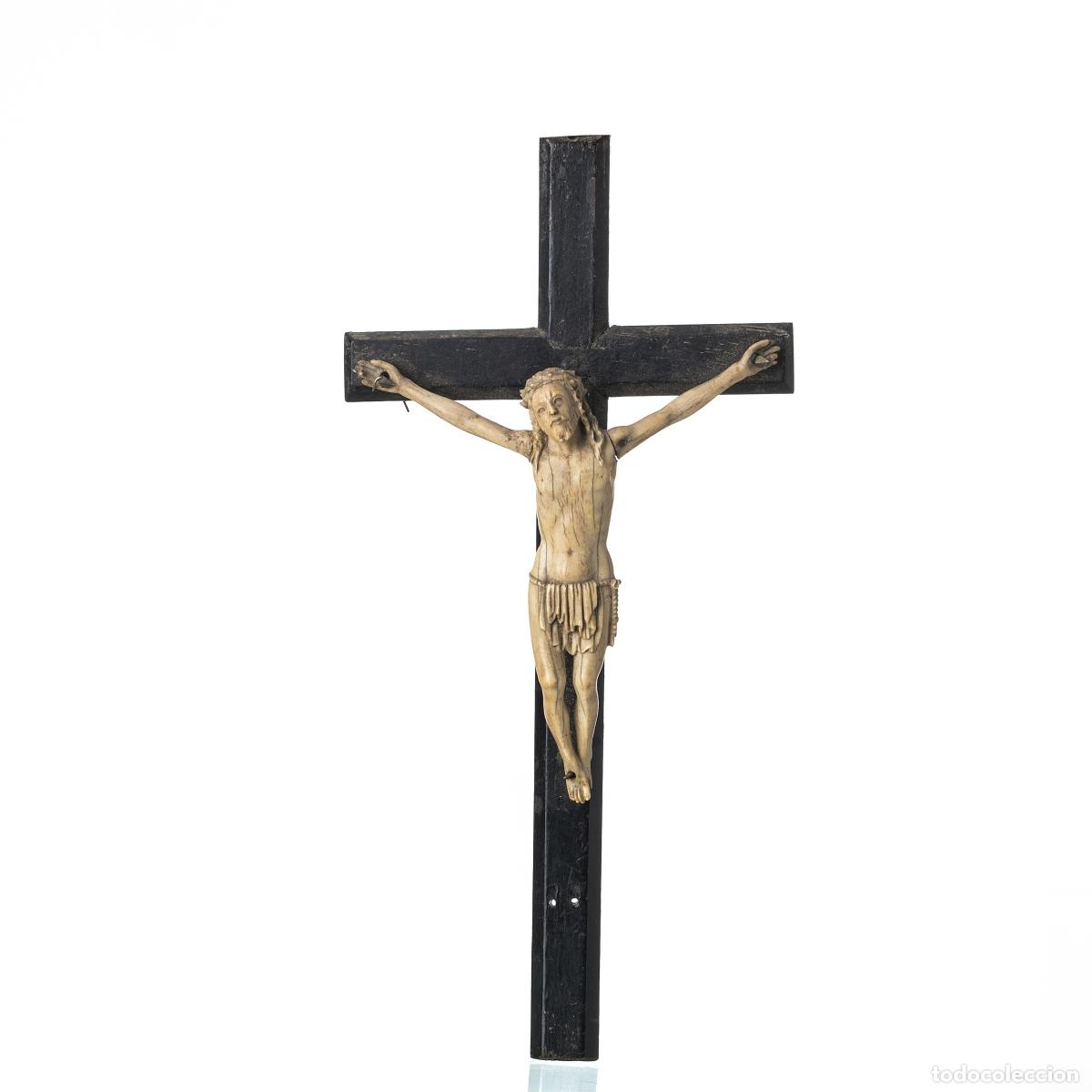 Art: Marfil - Jesucristo crucificado indoportugu&eacute;s - Siglo XVII