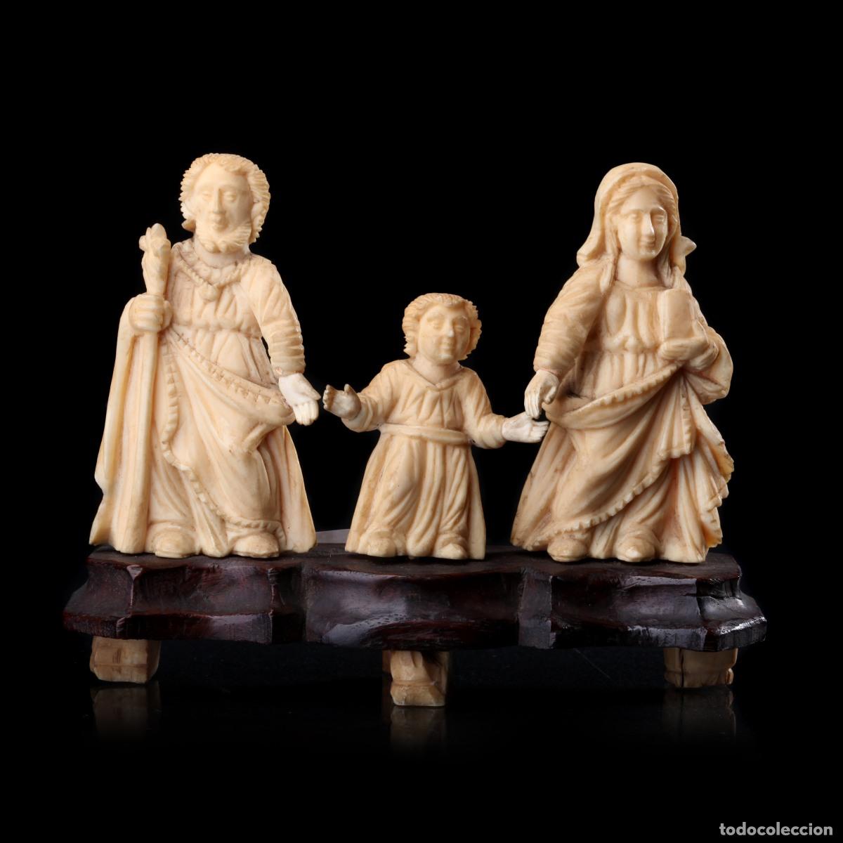 Art: Marfil - Sagrada Familia Indo-Portuguesa - Siglo XVIII