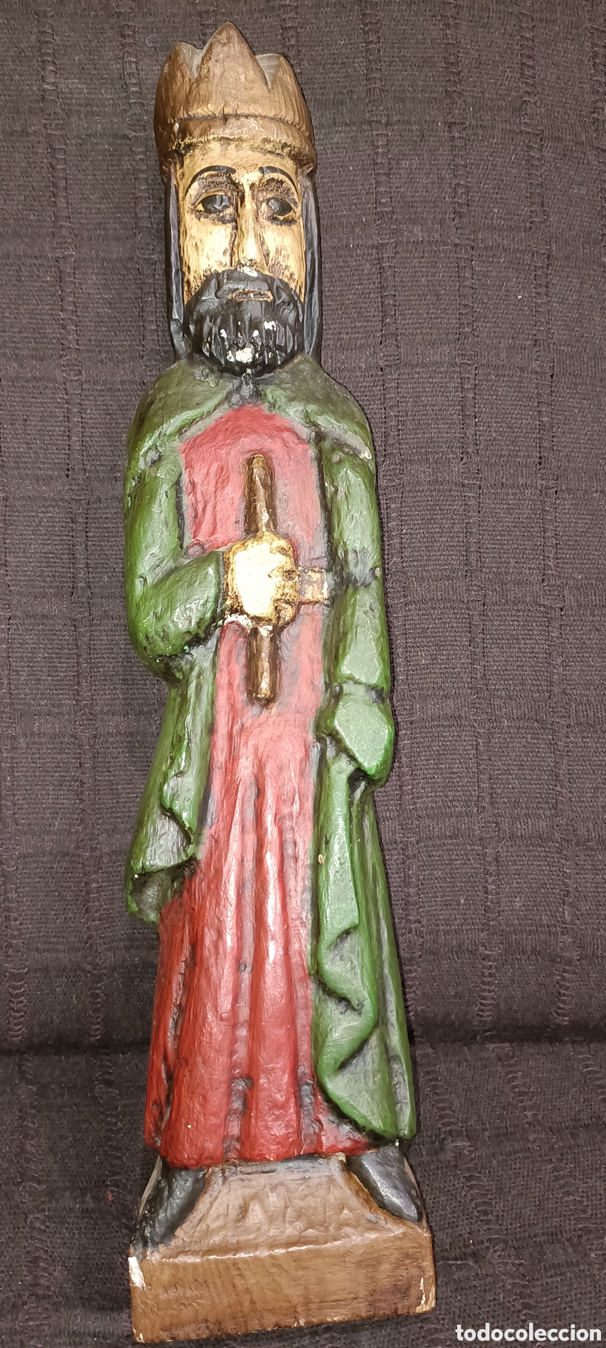 Arte: Figura madera Rey David - Foto 6
