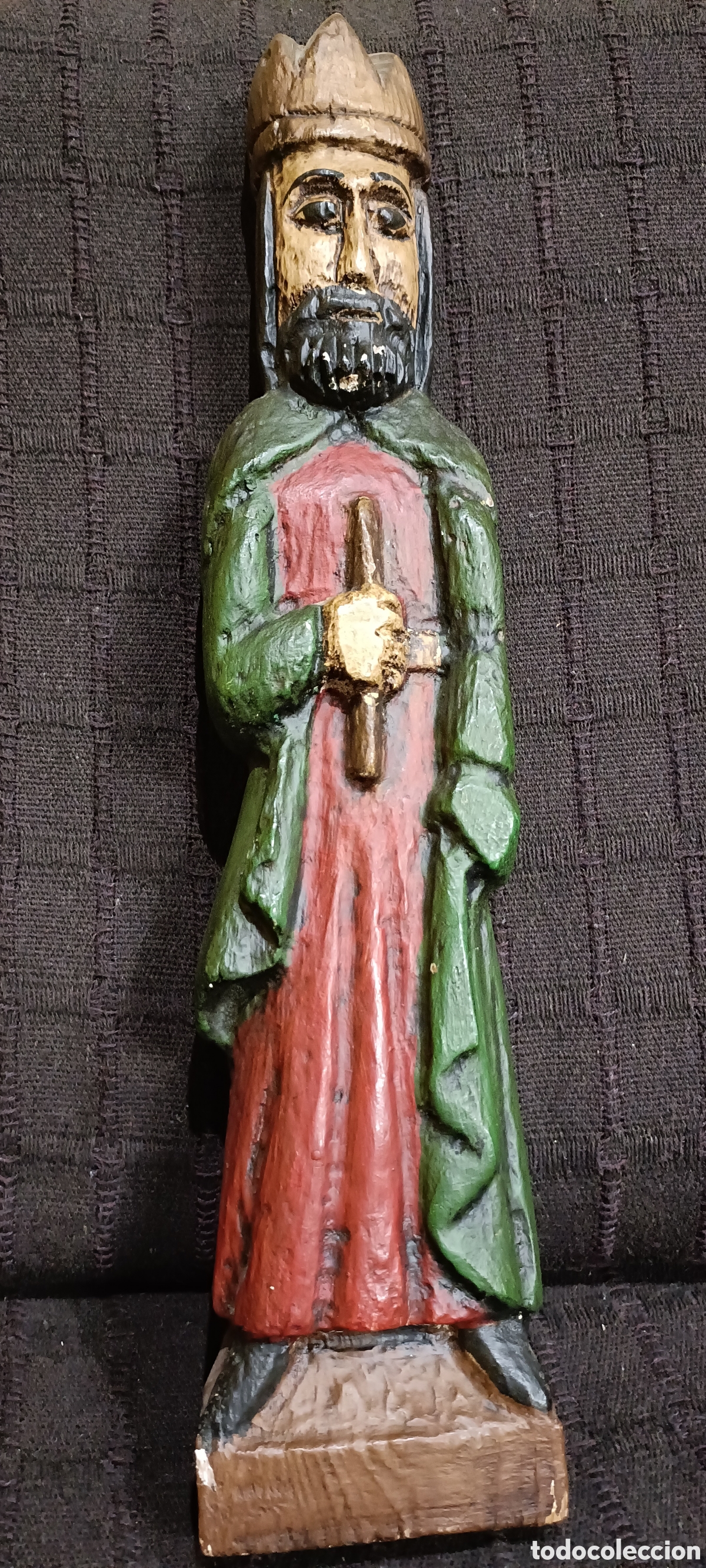 Arte: Figura madera Rey David - Foto 1