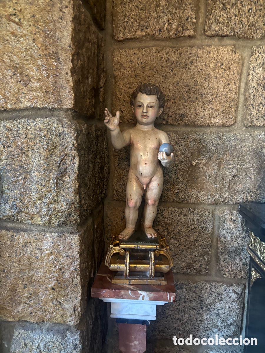 Arte: Escultura de Ni&ntilde;o Jes&uacute;s del siglo XVII-XVIII