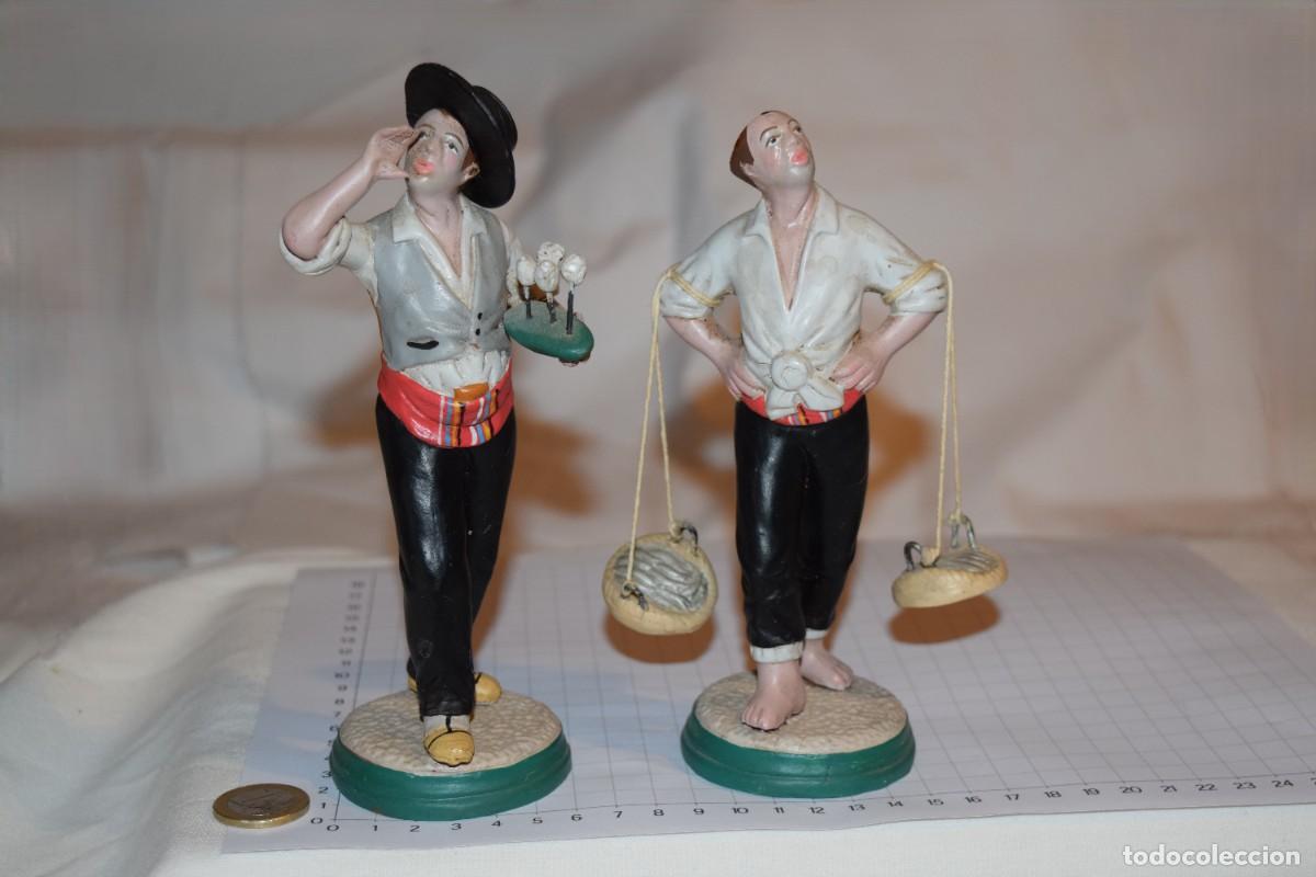 Arte: Barros Malague&ntilde;os / 2 Antiguas figuras originales - Cenachero y Biznaguero - &iexcl;Mira fotos/detalles!