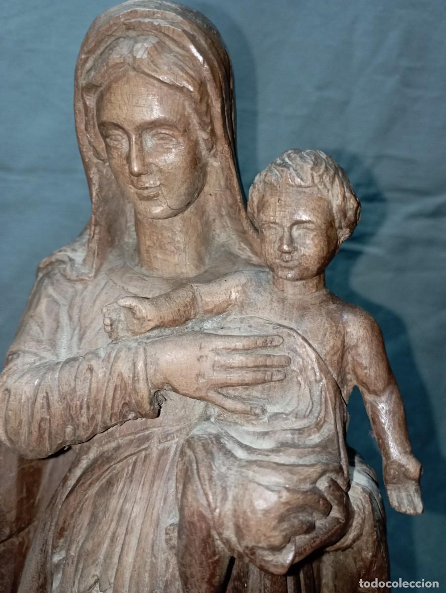 Arte: Virgen con el ni&ntilde;o. &Aacute;lamo. - Foto 7
