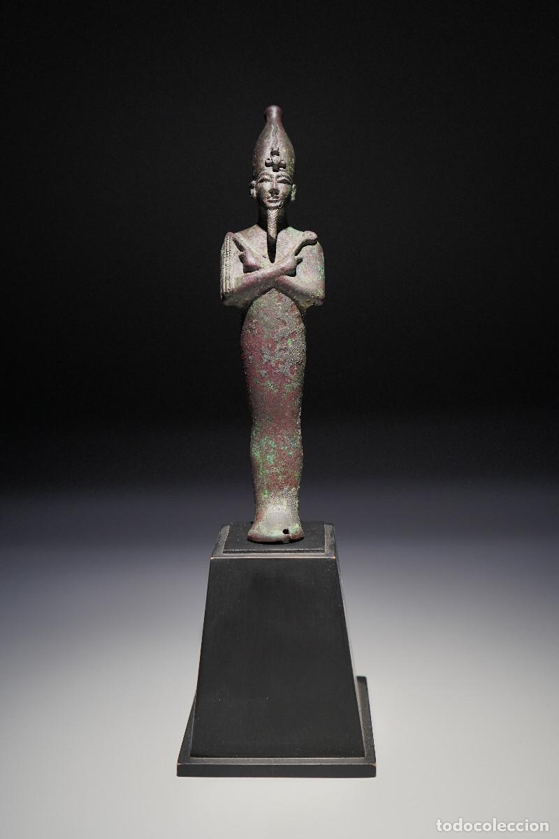 Arte: Bronce antiguo Egipto Dios Osiris - Foto 1