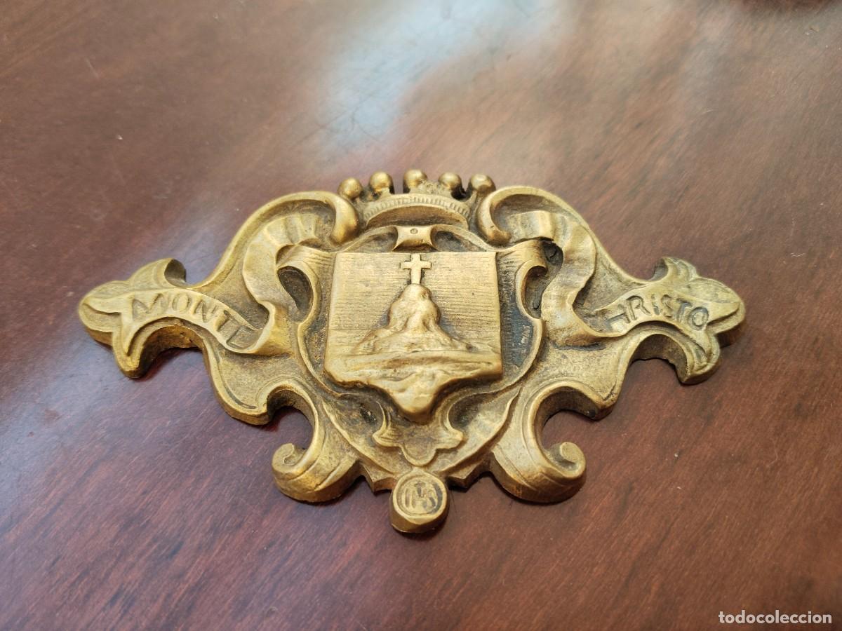 Arte: Placa en bronce Montecristo. Monte Christo. - Foto 2