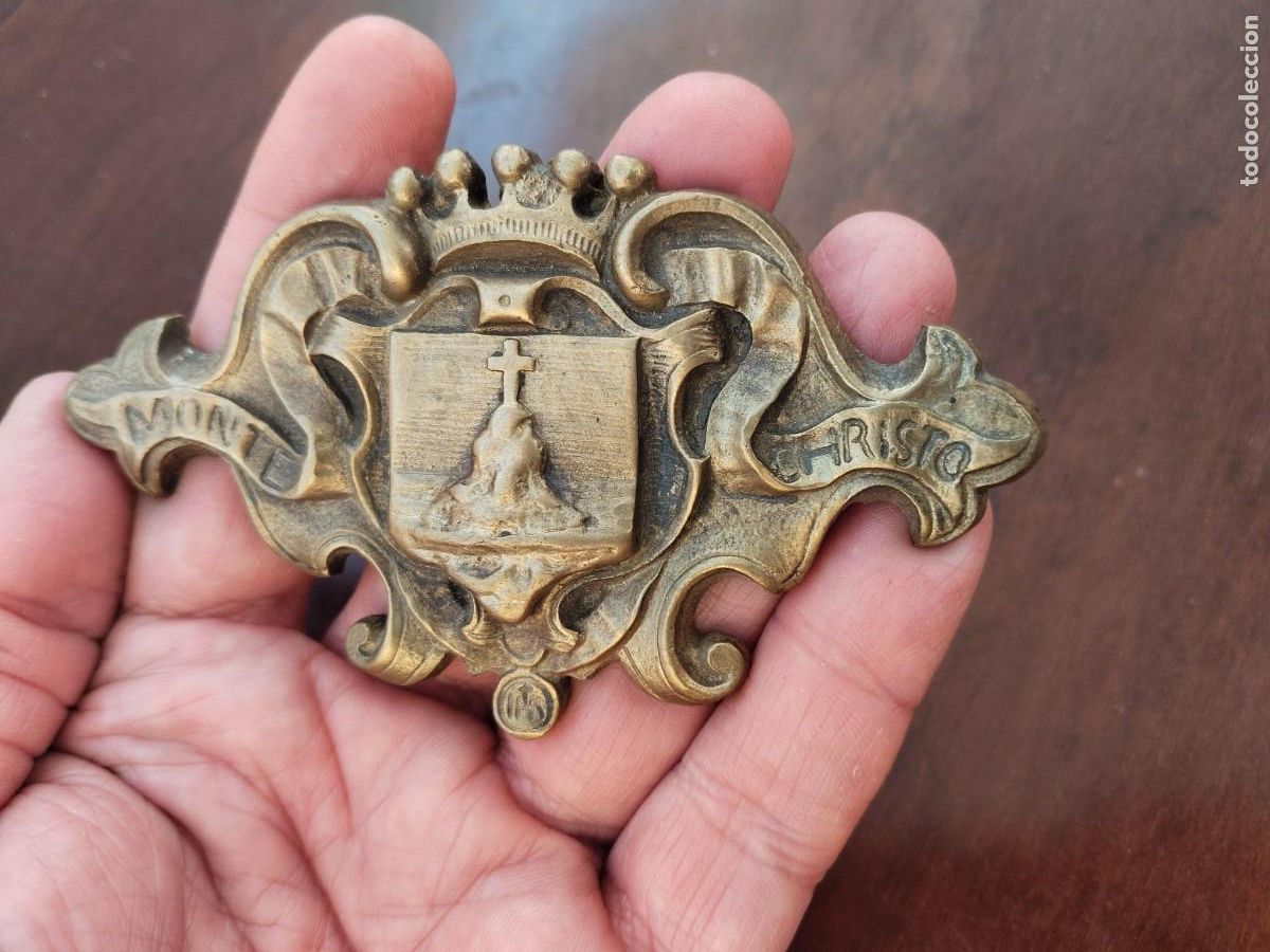 Arte: Placa en bronce Montecristo. Monte Christo. - Foto 3