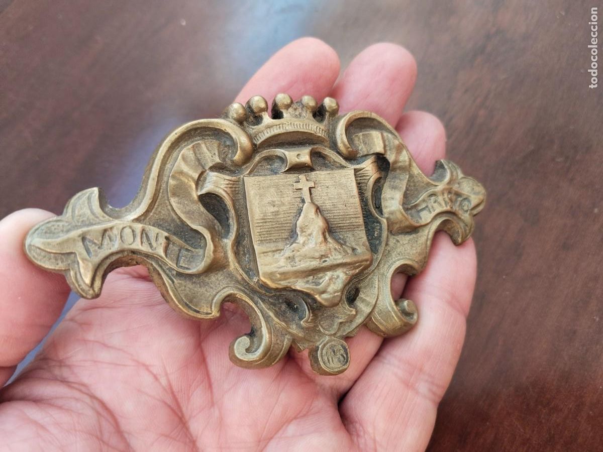 Arte: Placa en bronce Montecristo. Monte Christo. - Foto 4