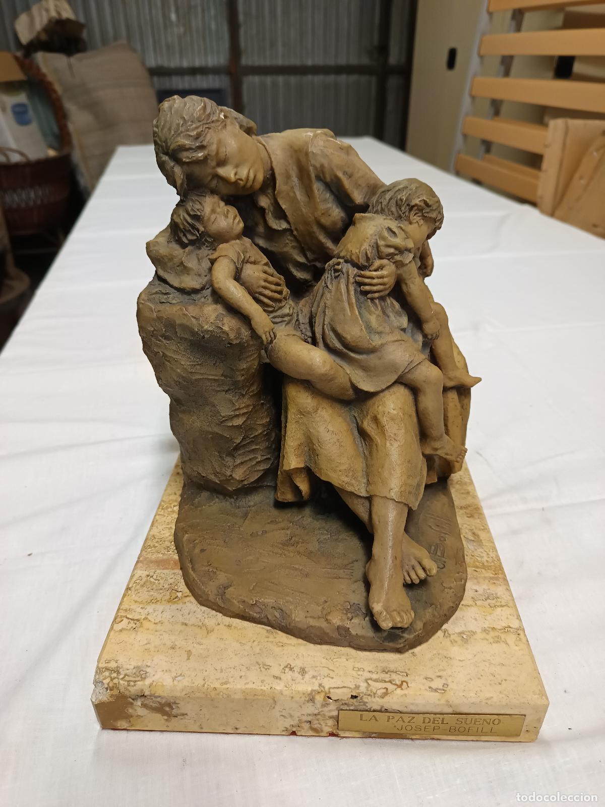 Arte: PRECIOSA FIGURA LA PAZ DEL SUE&Ntilde;O, JOSEP BOFILL EN RESINA