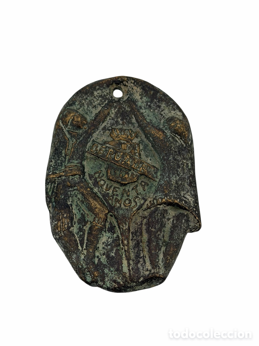 Art: Antigua Medalla Esculpida en Bronce