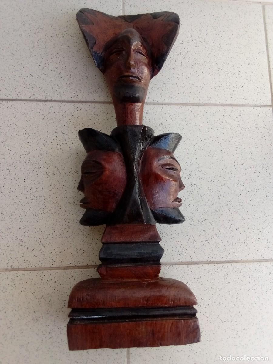 Arte: Escultura Madera tallada antigua