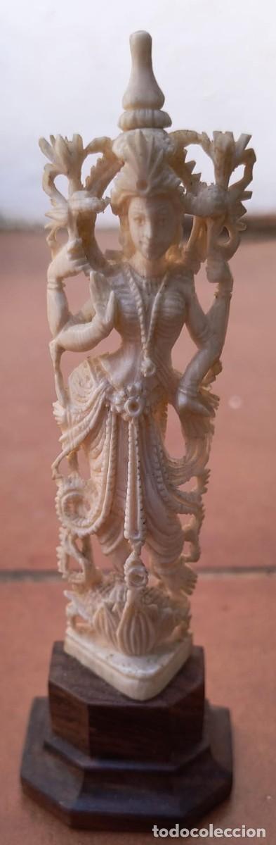 Arte: FIGURA DE MARFIL DE DIOSA HINDU