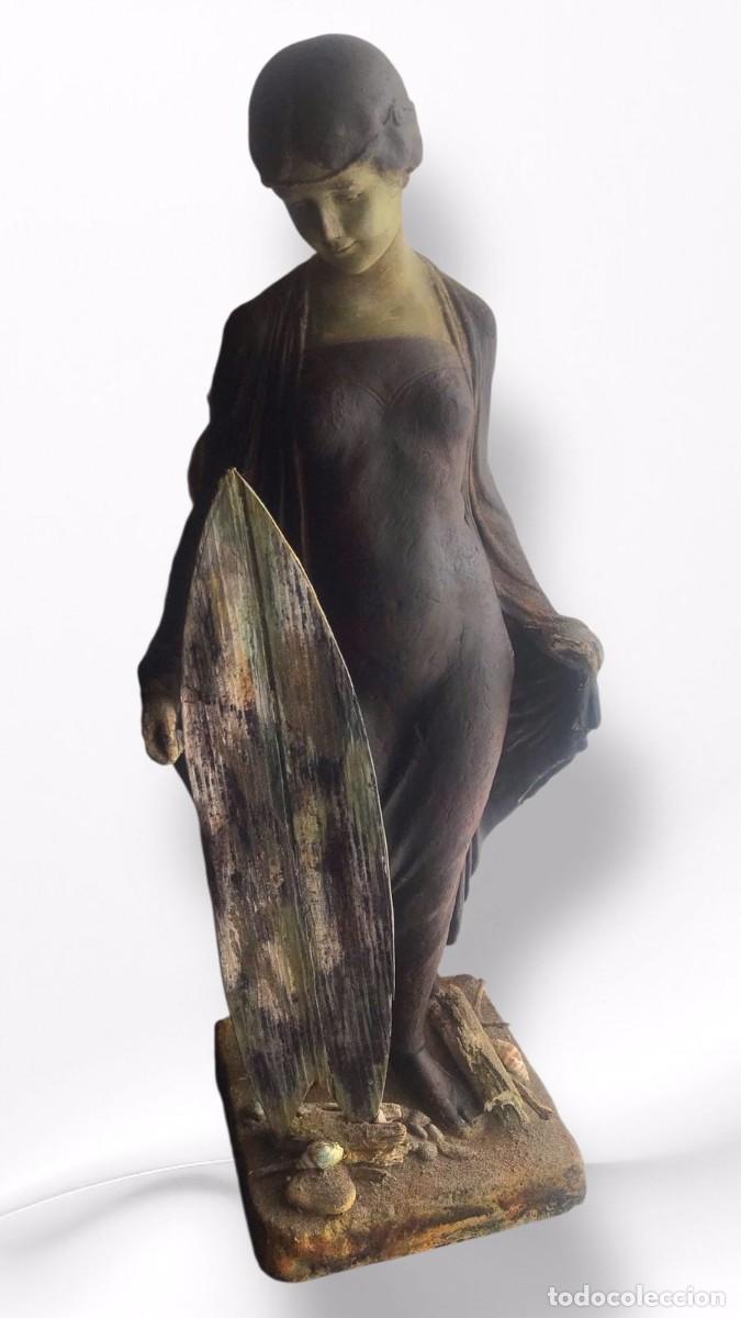 Arte: Escultura Costera Contempor&aacute;nea &ndash; Reliquia de Arte de Surf &ndash; Arte de T&eacute;cnica Mixta