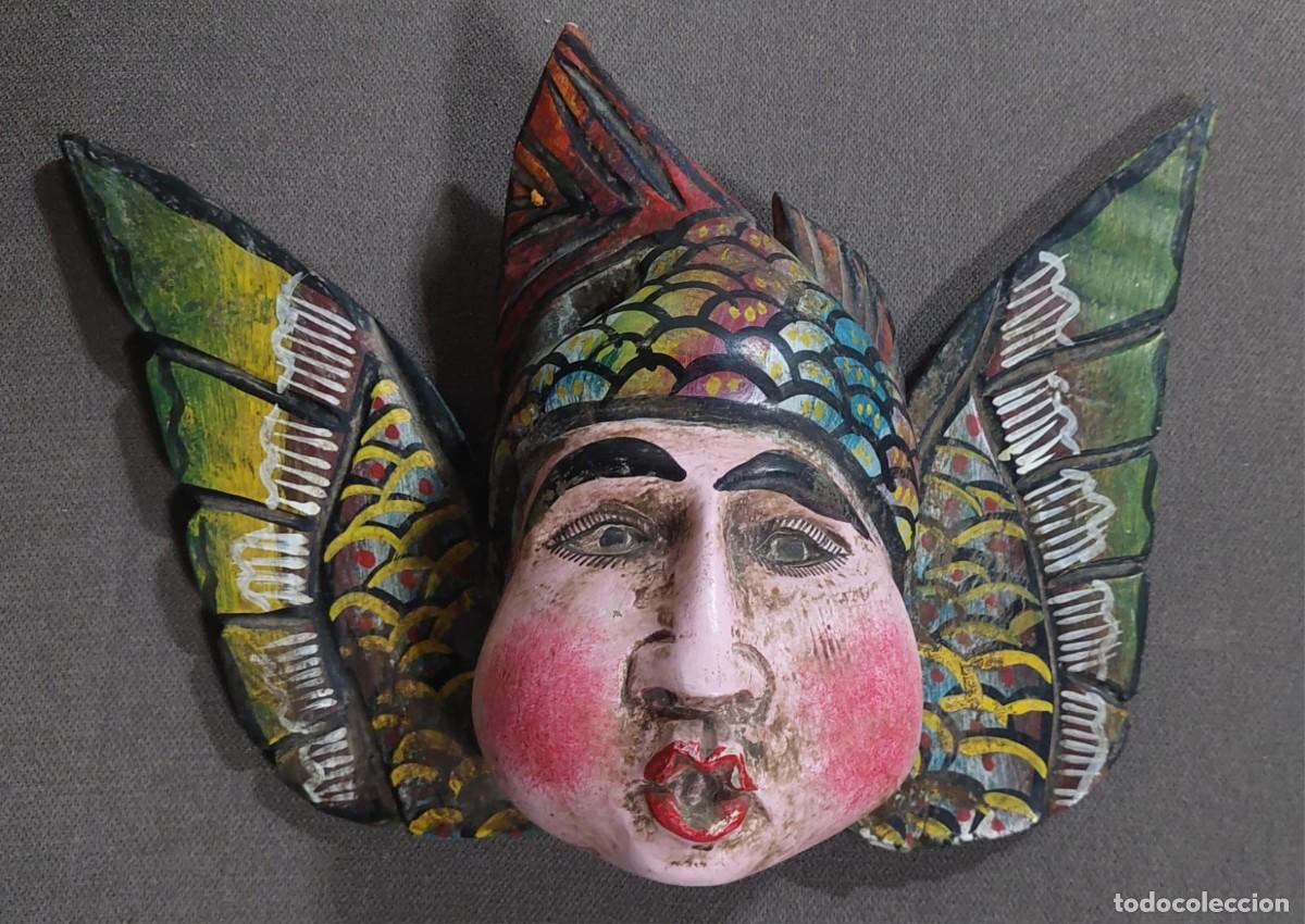 Arte: Talla Madera Angel Soplon,cacheton Policromada Mexico Consultar Stock (Usado)