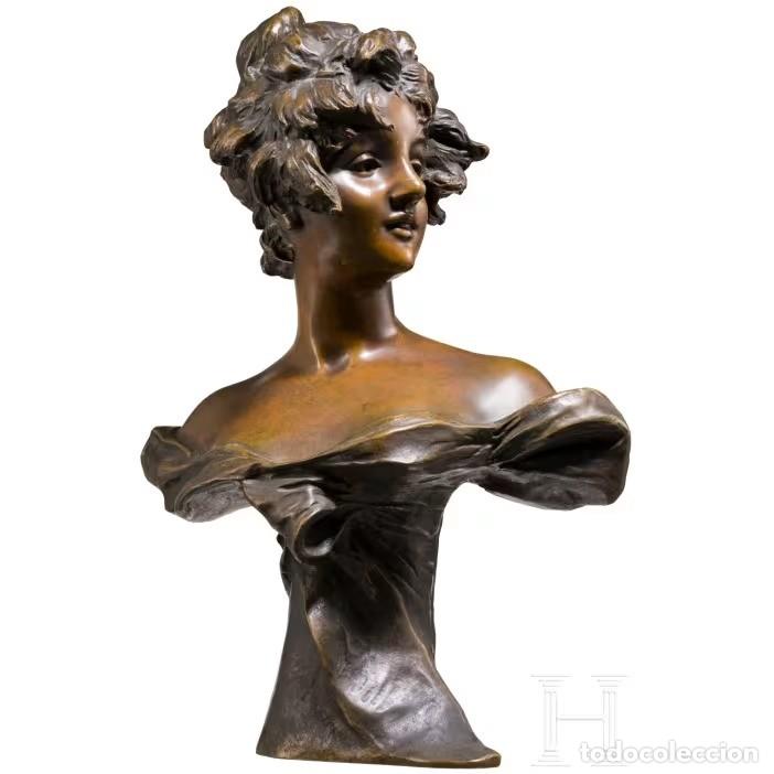 Arte: Un busto femenino de bronce Art Nouveau de Georges van der Straeten