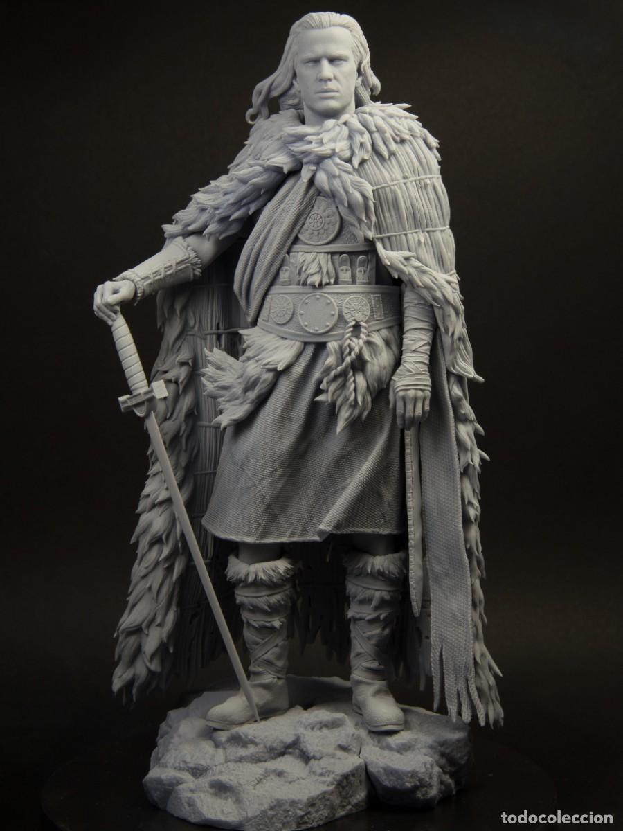 Arte: Figura. CONNOR MACLEOD. 1/10. Highlander. Los Inmortales. 3D. Listo para pintar.
