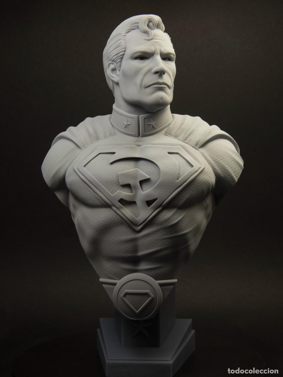 Arte: BUSTO. RED SON. 1/5. Superman. 3D. Listo para pintar.