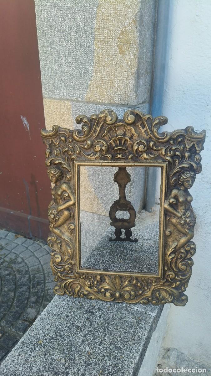 Arte: Cadre porte photo Napol&eacute;on 3 bronze massif poids 3,2kg original d &eacute;poque