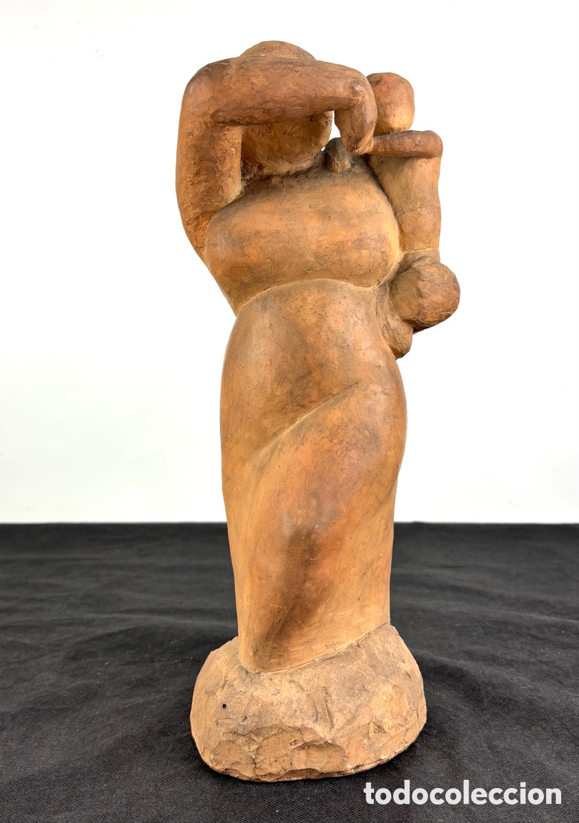 Art: JOSEP CA&Ntilde;AS I CA&Ntilde;AS (1905-2001) - MATERNIDAD - TERRACOTA - 37 CM