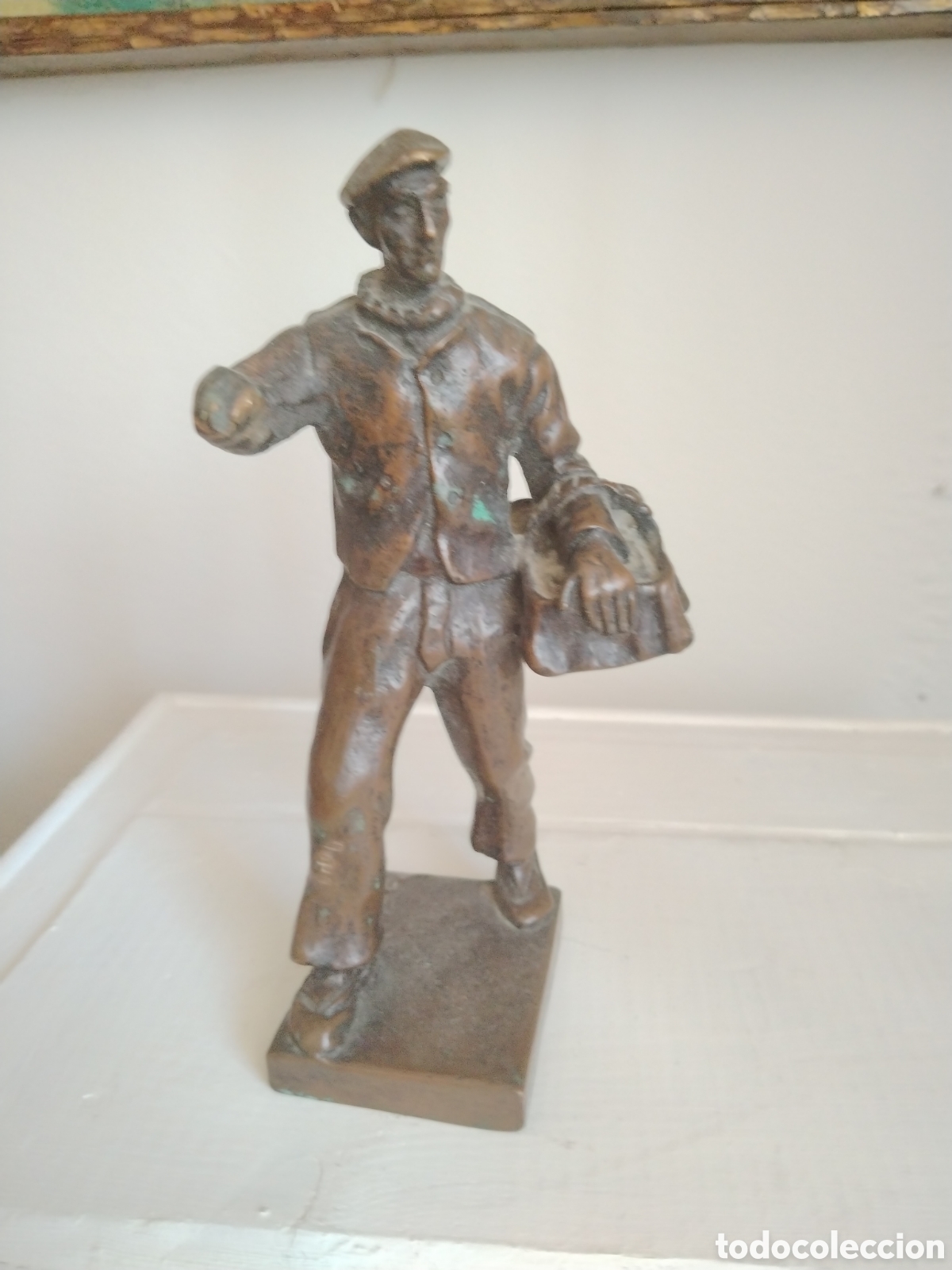 Arte: Arruti. Escultura en bronce incompleta.