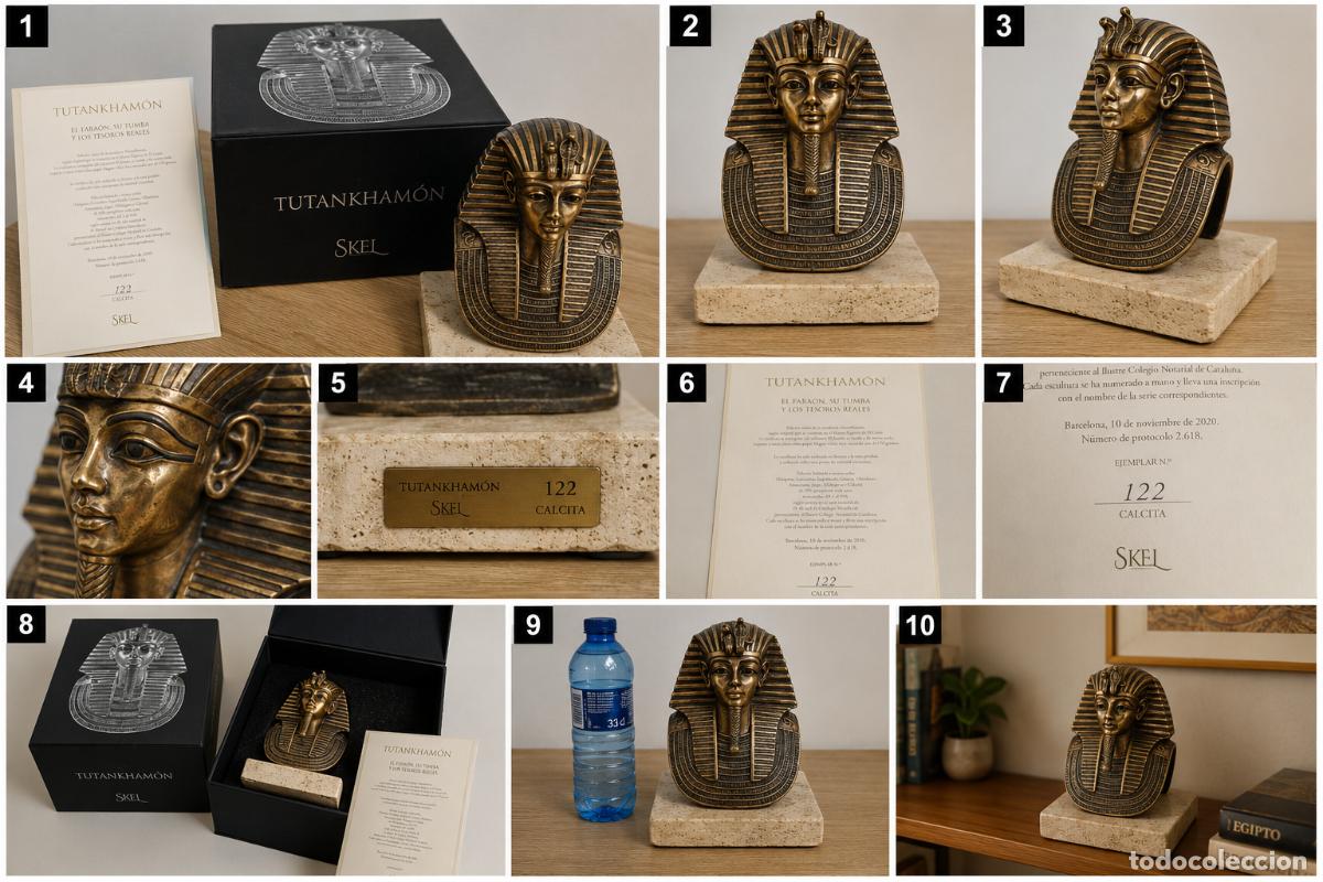 Arte: Tutankham&oacute;n SKEL edici&oacute;n limitada n&ordm;122 Calcita con certificado y caja