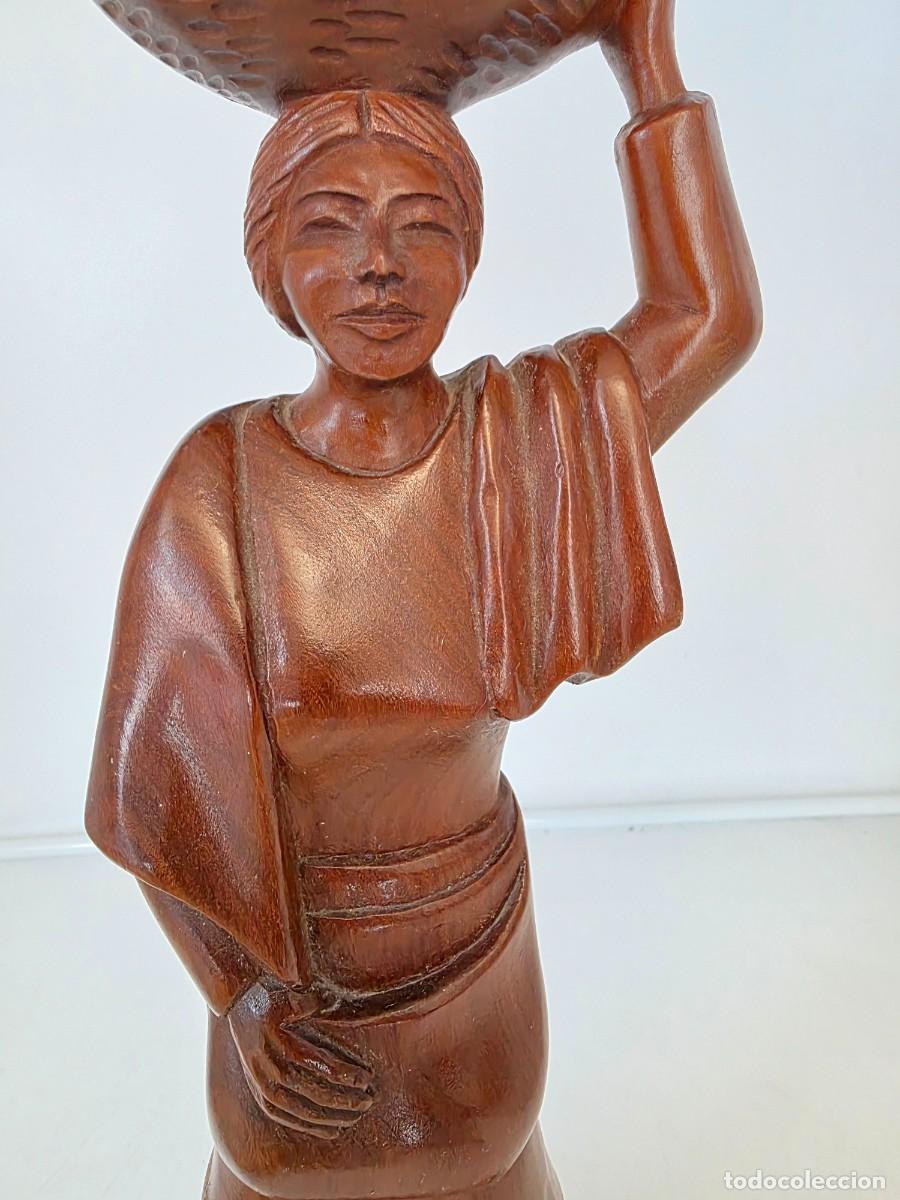 Arte: ESCULTURA MADERA ( MADE IN PARAGUAY ) VER FOTOS ( 44 CM )