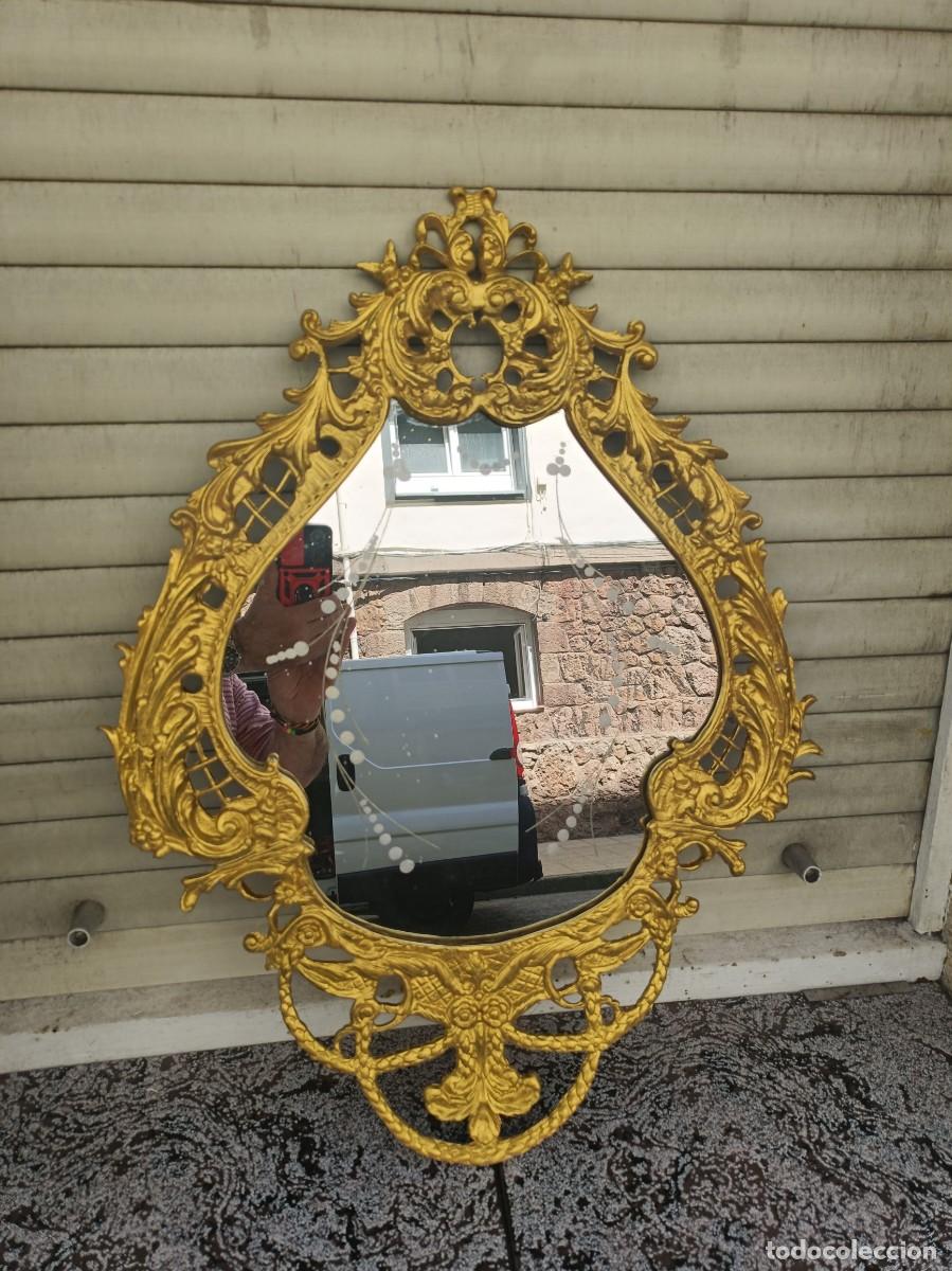 Arte: ANTIGUO ESPEJO CORNUCOPIA EN BRONCE ESTILO BARROCO