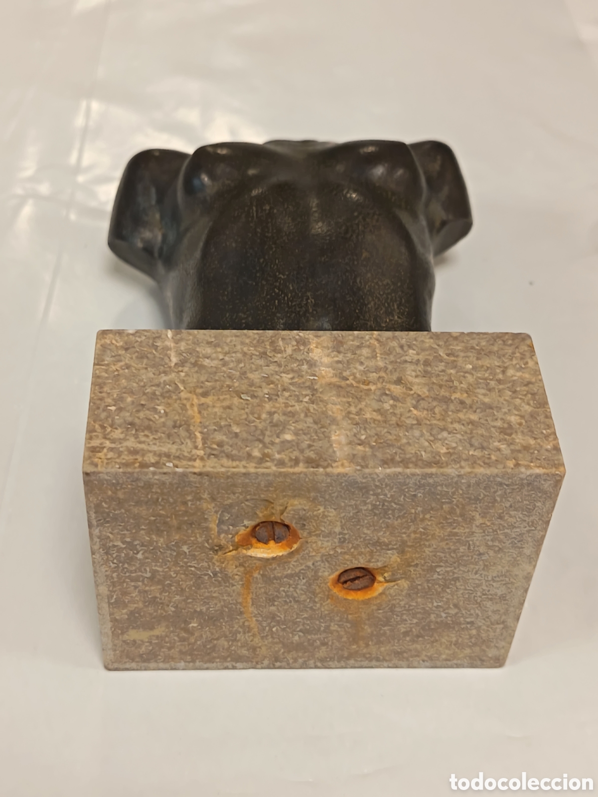 Arte: Busto de metal con base de m&aacute;rmol - Foto 5
