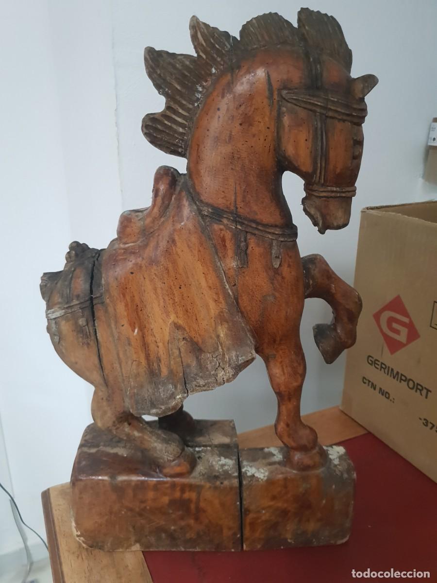 Arte: Caballo de la casa artesania lora madera envejecida