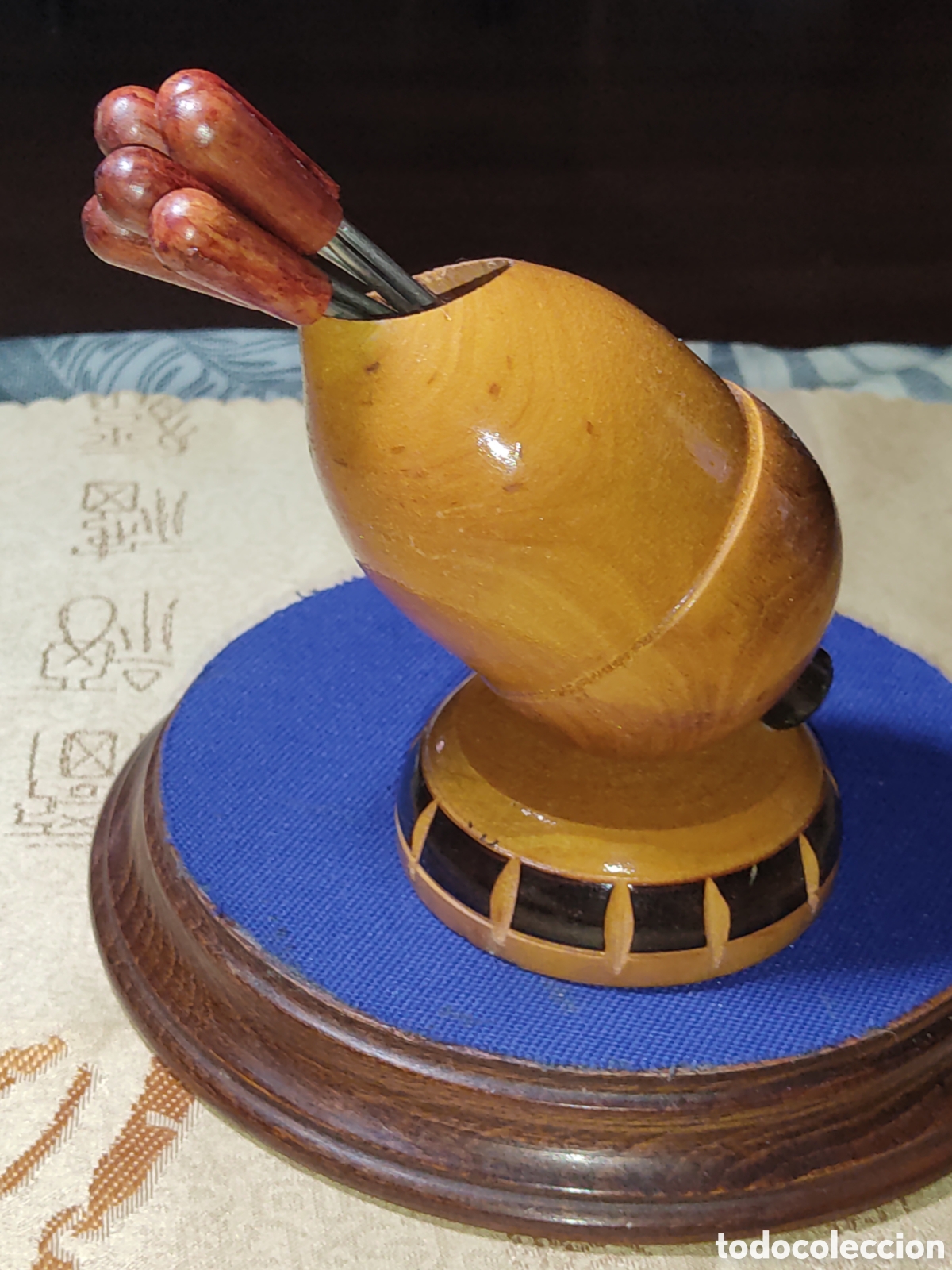 Arte: Bellota Palillero de pinchos para caracoles y tapas de madera de haya.
